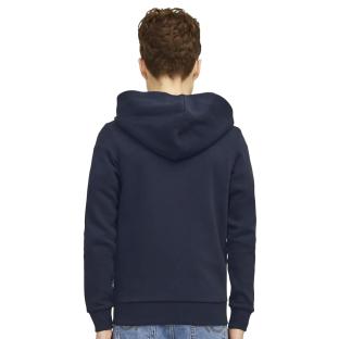 Sweat Zippe Marine Garçon Jack & Jones Jjelogo vue 0