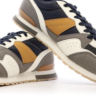 Baskets Blanc/Marine/Camel Homme Umbro 973590 vue 7