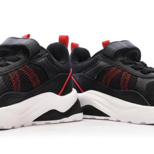 Baskets Noires/Rouges Garçon Puma Anzarun vue 7