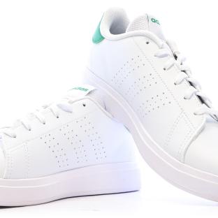 Baskets Blanches Mixte Adidas Advantage Base 2.0 J vue 6