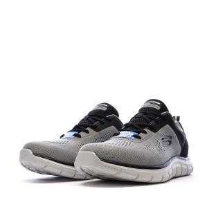 Baskets Grise Homme Skechers Track - Broader vue 0