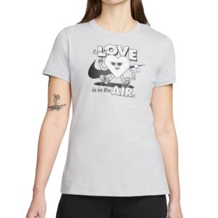 T-shirt Gris Femme Nike Vday pas cher