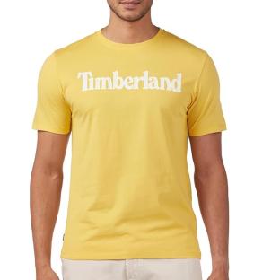 Camiseta amarilla para hombre Timberland con logotipos ver 0