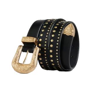 Ceinture Noir Superdry Studios Statement Belt pas cher