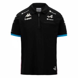 Polo Noir Homme Kappa Adram pas cher