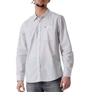 Chemise Blanche/Marine Homme Kaporal ROMA pas cher