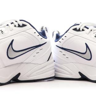 Baskets Blanches/Marine Homme Nike Air Monarch 4E vue 7