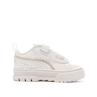 Baskets Blanches Fille Puma Stitching vue 2