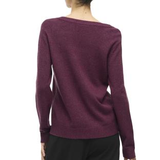 Pull Prune Femme Vila Viril vue 2