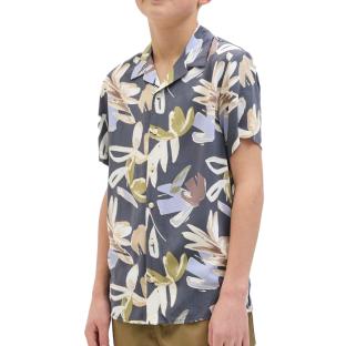 Chemise à Fleurs Grise Enfant Jack & Jones Cloud Dancer pas cher