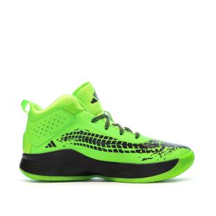 Chaussures de Basketball Vertes Adidas Cross Em Up 5 K Wide vue 2