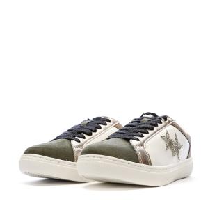 Baskets Blanches/Camel Femme Only Star vue 0