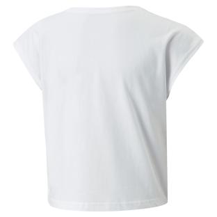 T-shirt Blanc Fille Puma Tape Tee G vue 2
