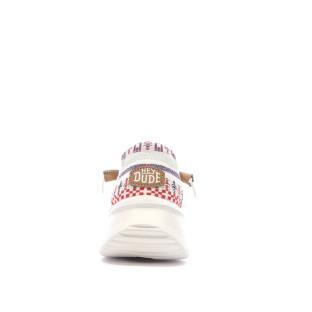 Chaussures Blanches Femme Hey Dude Wally Sport Mesh vue 3