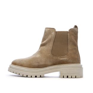 Bottines Taupe Femme Geox Iridea pas cher