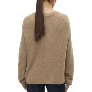 Pull Marron Clair Femme Vero Moda Puff vue 2