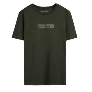 T-Shirt Kaki Homme Teddy Smith John pas cher