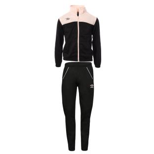 Survêtement Zippée Noire/Rose Fille Umbro Joy pas cher
