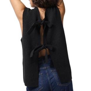 Gilet Noir Femme Pieces Silly vue 0