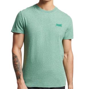 T-shirt Vert d'eau Homme Superdry Vintage Logo vue 0