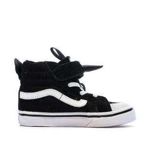 Baskets Noires/Blanches Enfant Vans Flying Sk8-hi vue 2