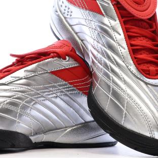 Baskets Argent/Rouge/Noir Garçon Puma Goalgetter vue 0