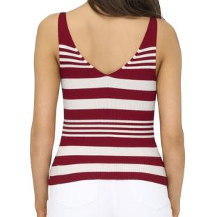 Débardeur Rouge/Blanc Femme Only Orvieto vue 0