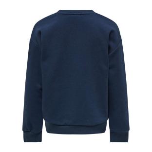 Sweat Bleu Fille Kids ONLY Gyda vue 2