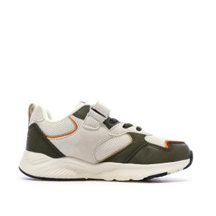 Baskets Beiges/Kaki Garçon Le Coq Sportif Runner vue 2