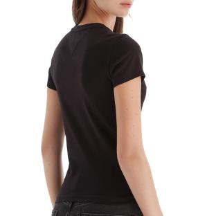 T-Shirt Noir Femme Tommy Hilfiger DW0DW21550 vue 0