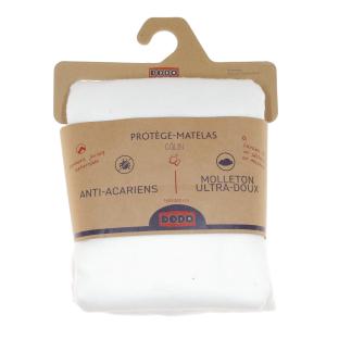 Protège-Matelas Anti-acarien Blanc Dodo 160x200 pas cher