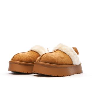 Sabots fourrés à élastique Camel Femme Xti Microfiber vue 7