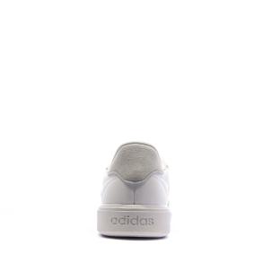 Baskets Blanc/Beige Enfant Adidas Courtblock vue 3