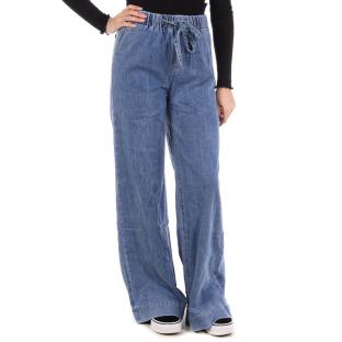 Jean Loose Bleu Femme Monday Premium 1825 pas cher