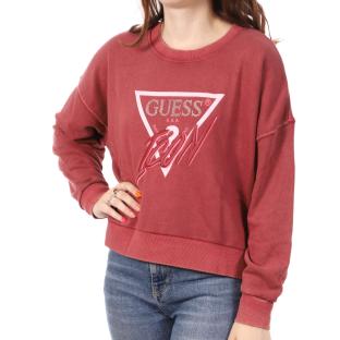 Sweat Rouge Femme Guess G-W3GQ03 pas cher