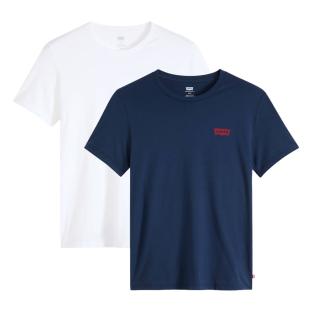 Lot de 2 T-shirts Blanc/Marine Homme Levi's Slim Fit vue 0