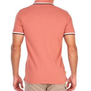 Polo Rose Homme Timberland Tipped vue 2