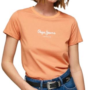 T-shirt Orange Femme Pepe jeans Wendy pas cher