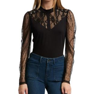 T-Shirt Manches Longues Noir Femme Morgan TSAGE pas cher
