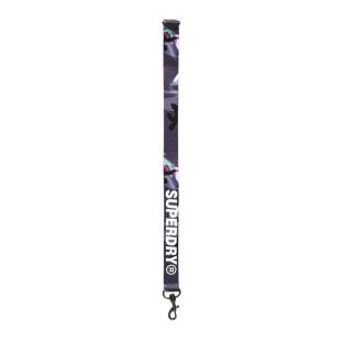 Cordon Gris/Blanc Mixte Superdry Lanyard pas cher