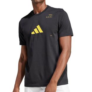 T-Shirt Noir/Jaune Homme Adidas IS2409 pas cher