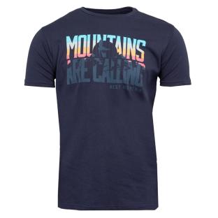 T-shirt Marine Homme Best Mountain 2001 pas cher