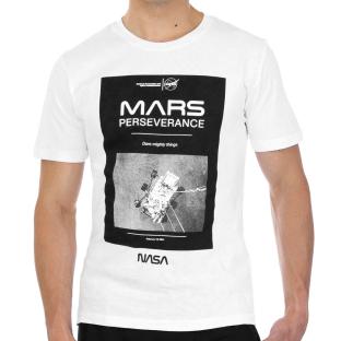 T-Shirt Blanc Homme Nasa MARS01T pas cher