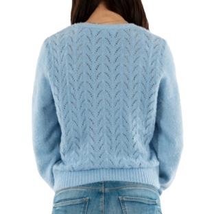 Pull Bleu Ciel Femme Morgan Mlilo vue 2