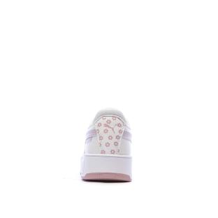 Baskets Blanc/Rose Fille Puma Carina Street Beach vue 0