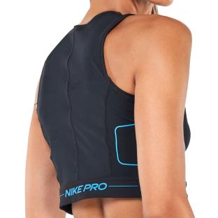 Débardeur Noir Femme Nike Nvlty vue 2