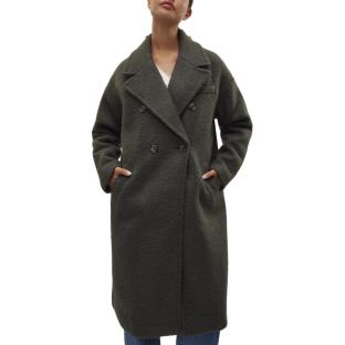 Manteau Long Gris Femme Vero Moda Liteerika pas cher