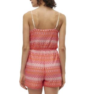 Combi-Short Rose/Rouge Femme Vero Moda Dicte Singlet vue 2