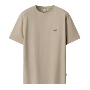 Men’s Beige T-shirt by Pepe Jeans – Contrast Connor Photo of the Espace des Marques %store% store - view of %key%