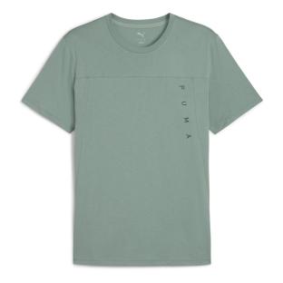 T-Shirt Vert Homme Puma Triblend vue 0